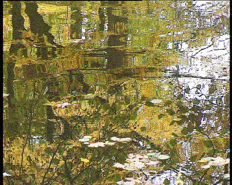 Herbstwald im Wasser, Videostill | Das herbstliche Farbenspiel wird von der Wasseroberfläche wiedergegeben. | 