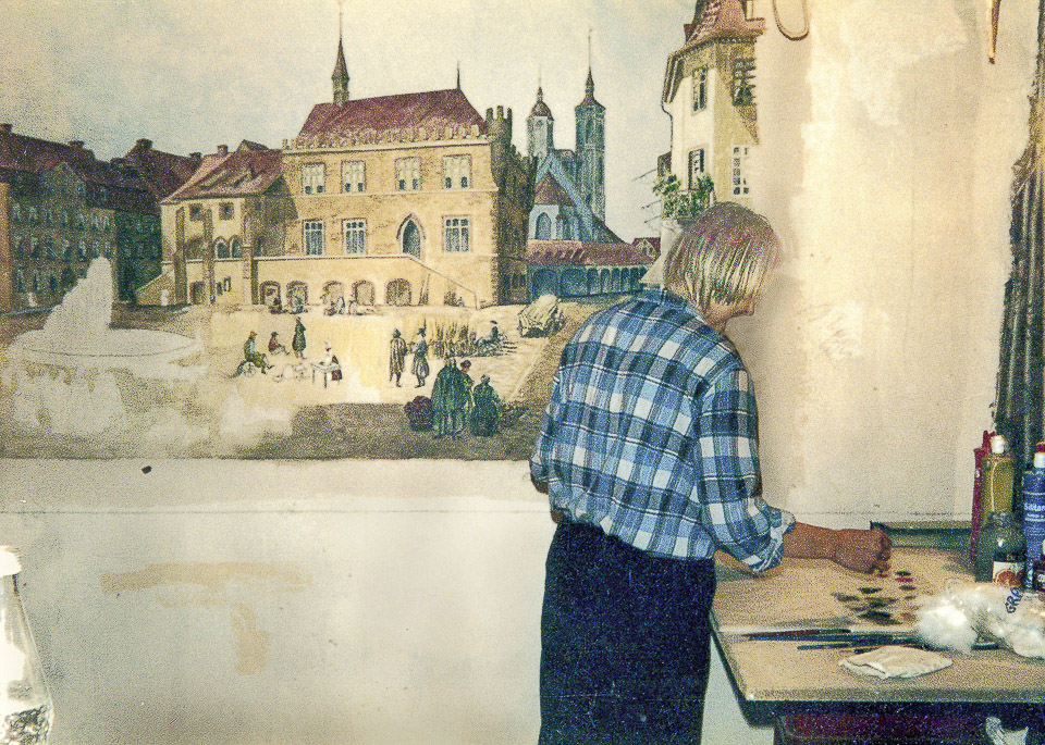 Wandmalerei | Kleine Kommende   Göttingen, 1979-80