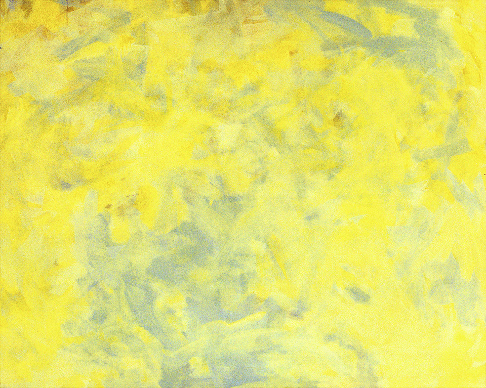 Monocrom-Gelb | 125 x 155 cm, Aryl auf Nessel   