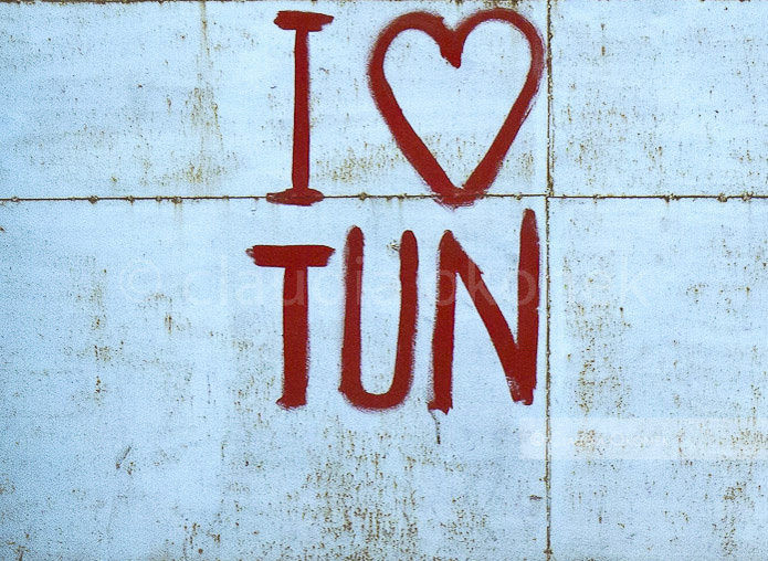 Garagenwand, Tunis | I love Tunis.  |  