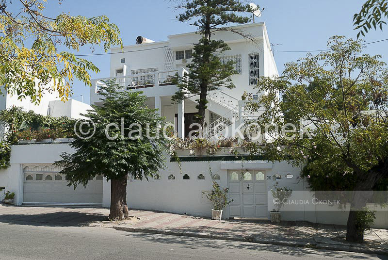 Cité Mahrajène, Stadtteil von Tunis | Viertel der Botschaften. | Wohnhaus gehobener Klasse.